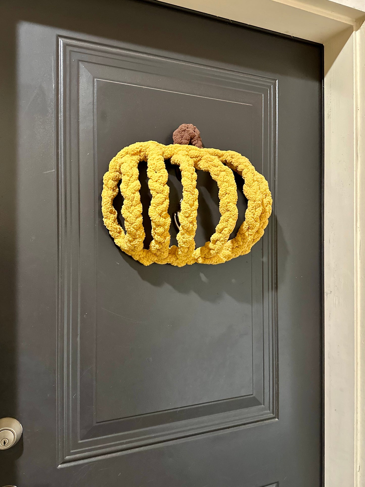 Pumpkin Door Wreath